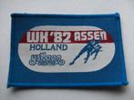 WK 1982 assen ijsbaan drenthe holland patch opnaai embleem, Ophalen of Verzenden, Nieuw, Overige typen, Overige merken