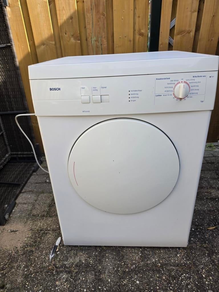 Bosch WTA 4100 Luchtafvoer Droger gratis, Witgoed en Apparatuur, Wasdrogers, 6 tot 8 kg, Gebruikt, Luchtafvoer, Ophalen of Verzenden