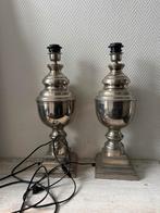 Zilveren lampen, 50 cm hoog, zonder kappen, Ophalen, Gebruikt