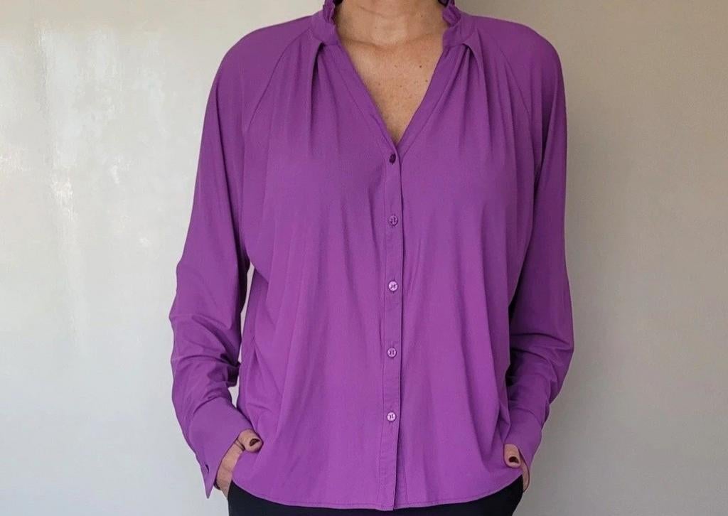 Studio Anneloes Maxim blouse XXL Fuchsia roze Travelstof Top, Studio Anneloes, Maat 46/48 (XL) of groter, Ophalen of Verzenden