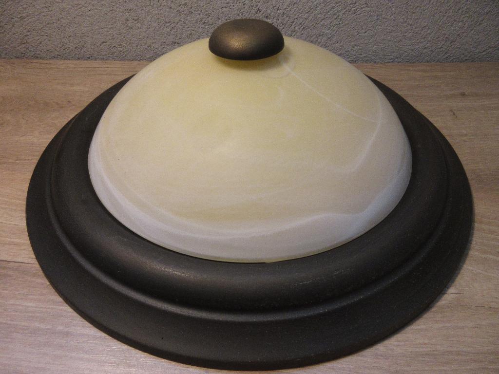 Chericoni lamp plafonniere met glas, Ophalen of Verzenden, Gebruikt, Glas