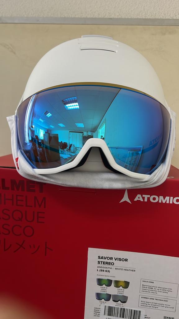 Atomic Savor Visor Stereo Skihelm - Nieuw, Overige typen, Nieuw, Ophalen of Verzenden, Atomic