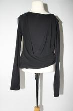 FORNARINA zwarte longsleeve/blouse 128-134 als ~~nieuw~~, Kinderen en Baby's, Kinderkleding | Maat 128, Verzenden, Zo goed als nieuw