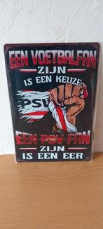 PSV Blikken Bord - Een PSV Fan Zijn Is Een Eer - 20x30 cm, Verzamelen, Sportartikelen en Voetbal, Ophalen of Verzenden, Nieuw