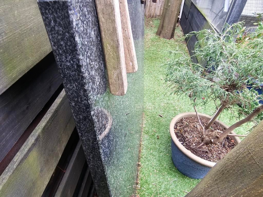 Zwaar marmeren tafelblad 1x1 meter, Huis en Inrichting, Tafels | Eettafels, Ophalen, Vierkant