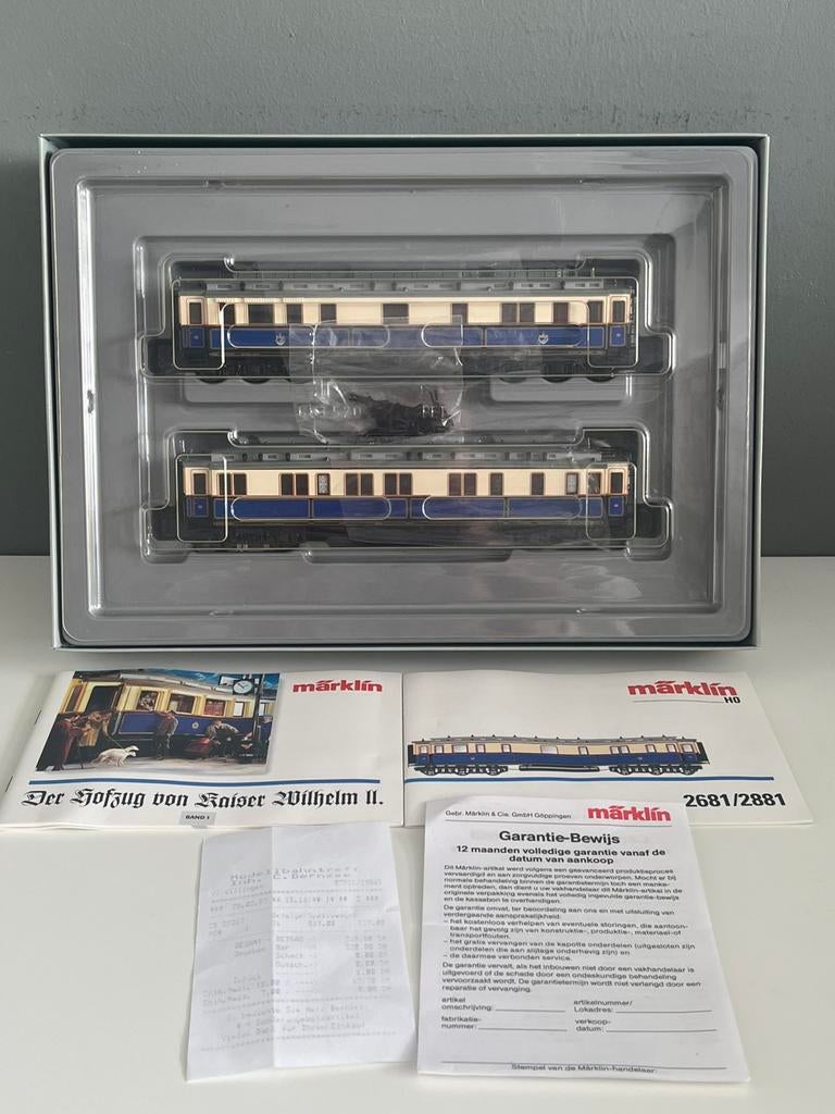 Digitale Märklin 2681 H0 Kaiser Wilhelm II set, nieuwstaat, Hobby en Vrije tijd, Modeltreinen | H0, Nieuw, Wagon, Gelijkstroom of Wisselstroom
