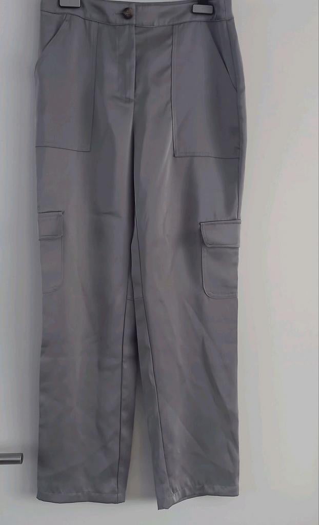 JC Sophie gave cargo in satinlook mt 36 past kleine 38 nw!, Kleding | Dames, Broeken en Pantalons, Maat 38/40 (M), Nieuw, Ophalen of Verzenden
