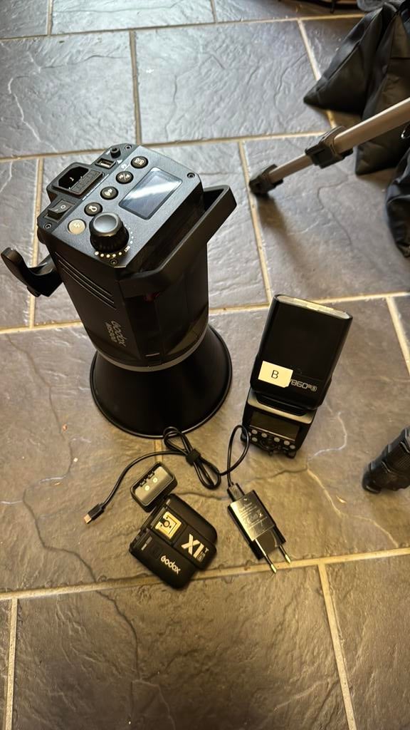 Godox V860III-S + MS300 Studioflitser + X1T Trigger, Ophalen of Verzenden, Zo goed als nieuw, Overige merken