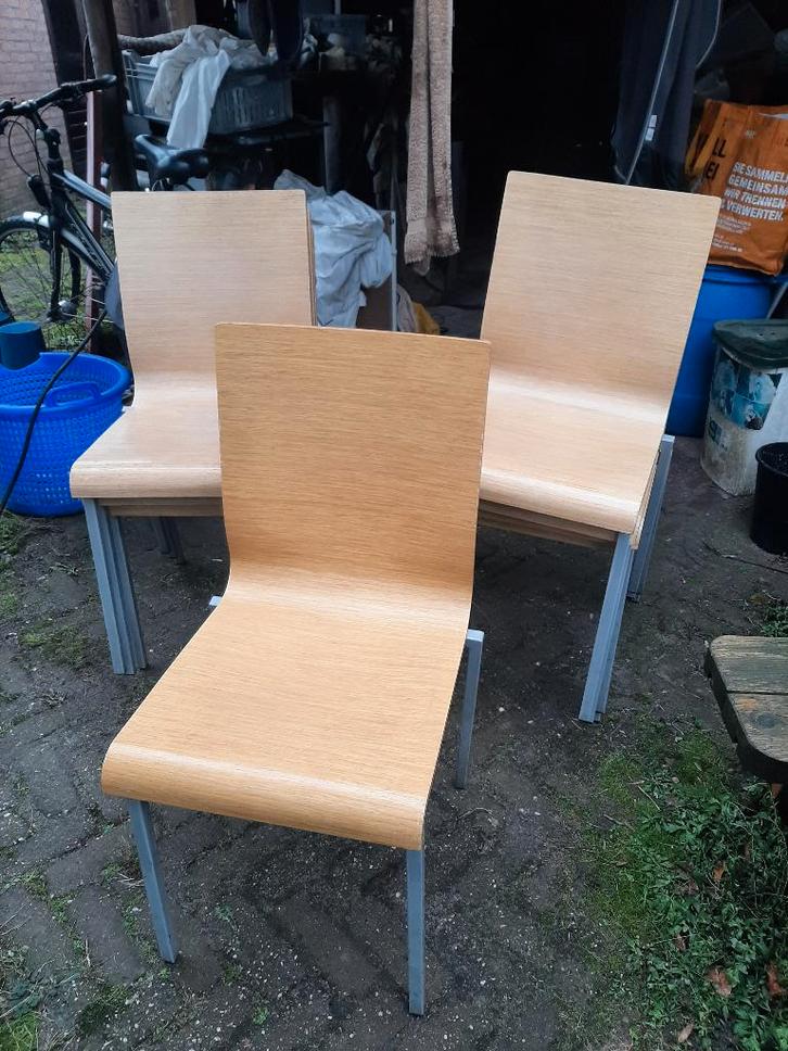 Pedrali KUADRA stoelen 8x, Huis en Inrichting, Stoelen, Gebruikt, Vijf, Zes of meer stoelen, Bruin, Ophalen