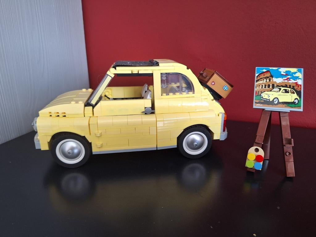 Lego Fiat 500 (10271) - Zo goed als nieuw, Auto, Groter dan 1:32, Zo goed als nieuw, Ophalen