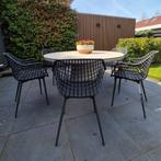 Zes webbing tuinstoelen kwantum kuipstoel stoel tuin terras, Tuin en Terras, Ophalen, Kunststof