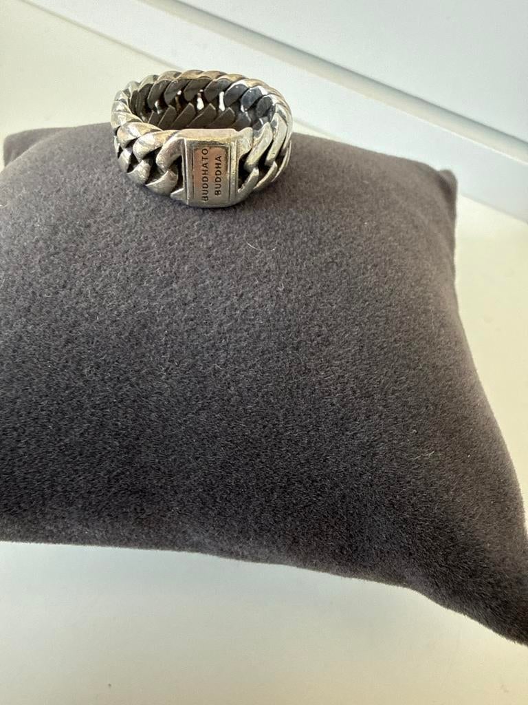 Buddha to Buddha RING CHAIN SMALL 8 mm maat 18, 18 tot 19, Ophalen of Verzenden, Zo goed als nieuw, Dame of Heer