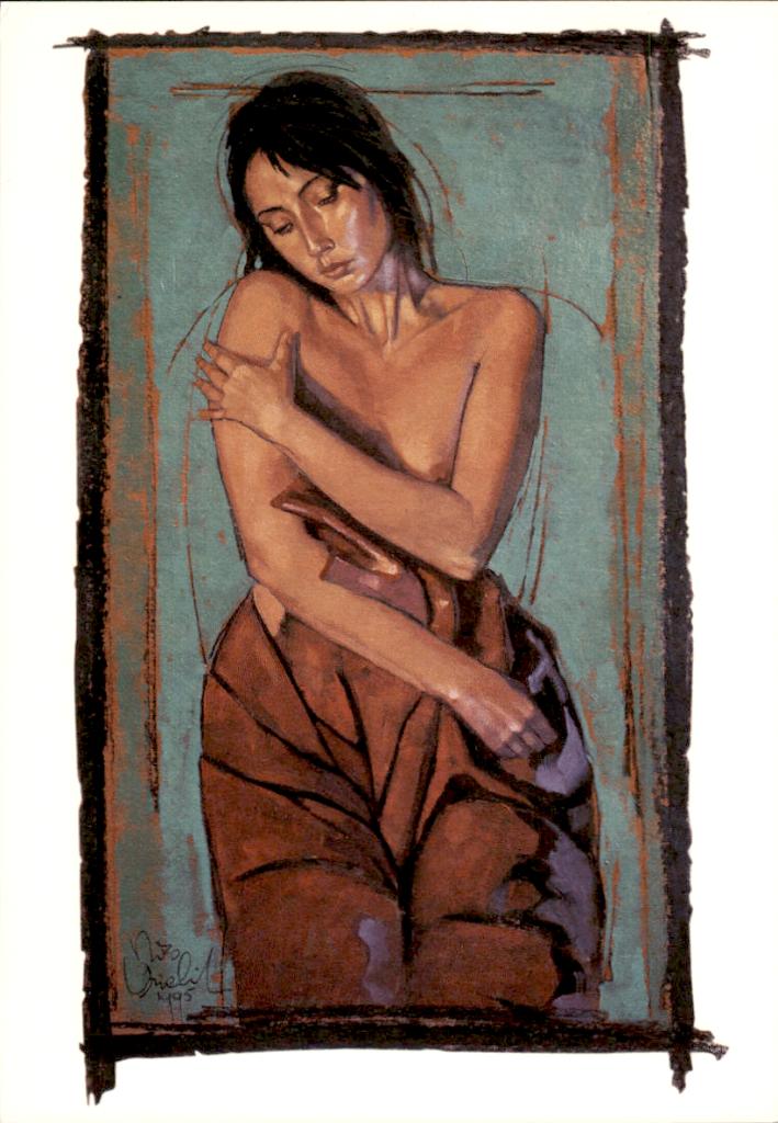 Model in doek gewikkeld, Nico Vrielink, Verzenden, 1980 tot heden, Ongelopen, Overige thema's