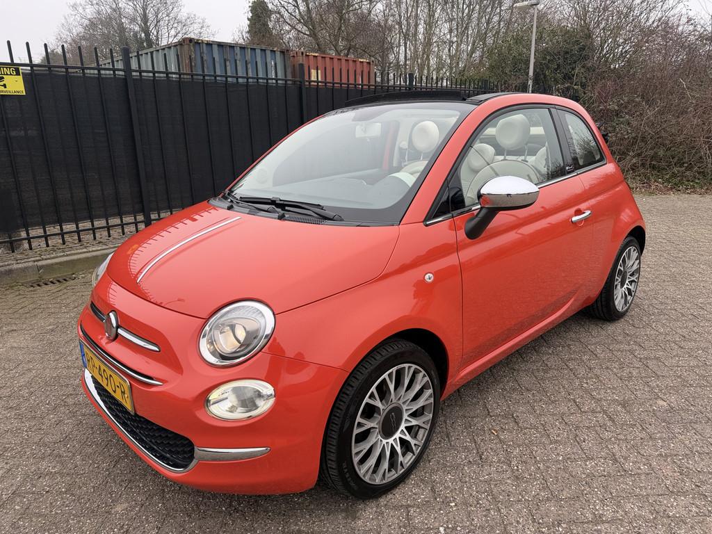 Fiat 500C 0.9 TwinAir Turbo Anniversario Carplay/Airco/LMV/P, Auto's, Fiat, Stof, Gebruikt, Overige kleuren, Cabriolet