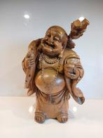 Prachtige Vintage Boedha Handgesneden Suarhout, Ophalen of Verzenden, Gebruikt