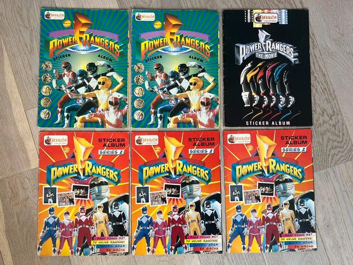6x Power Rangers Merlin stickeralbums verzamelalbums, Boeken, Prentenboeken en Plaatjesalbums, Zo goed als nieuw, Verzenden
