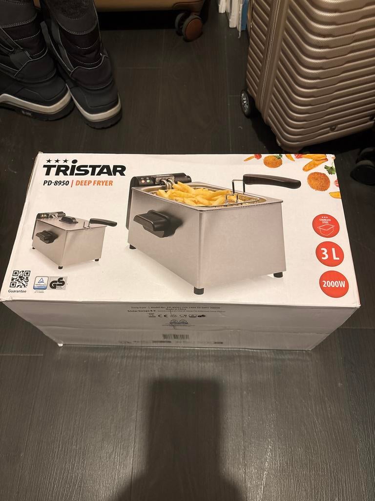 Tristar PD-8950 Frituurpan 3L, Witgoed en Apparatuur, Frituurpannen, 3 tot 4 liter, Ophalen, Zo goed als nieuw