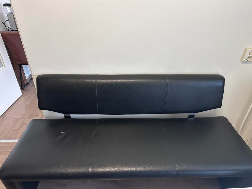 Zeer nette zwarte eetbanken!, Ophalen of Verzenden, Zo goed als nieuw, Minder dan 150 cm