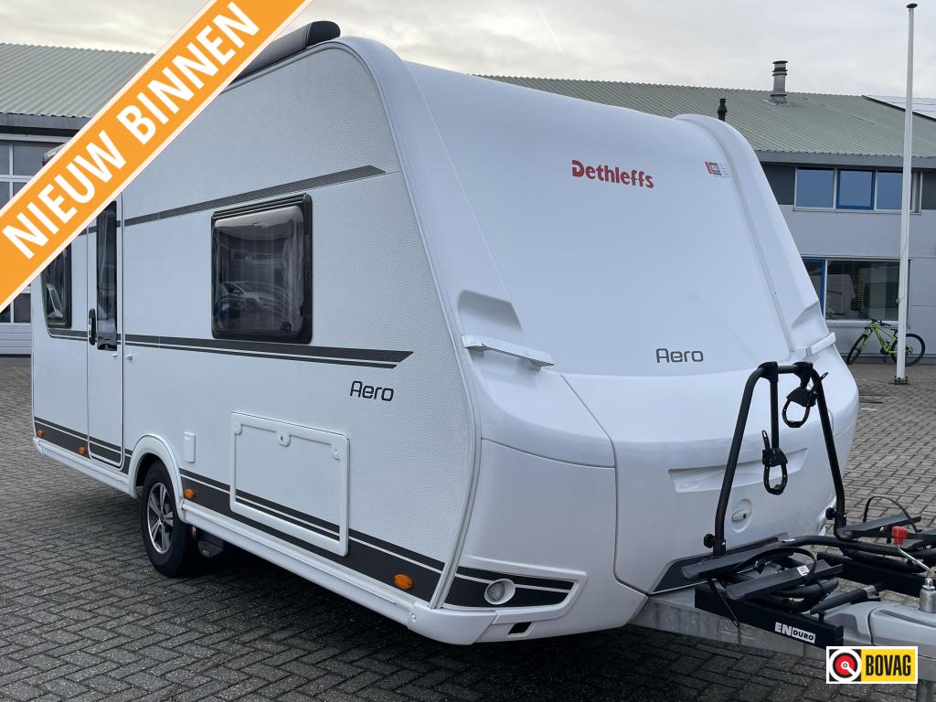 Dethleffs Aero 470 FR AIRCO/MOVER/LUIFEL/FIETSENDRAGER, Caravans en Kamperen, Caravans, Bedrijf, tot en met 4, Rondzit, Dethleffs