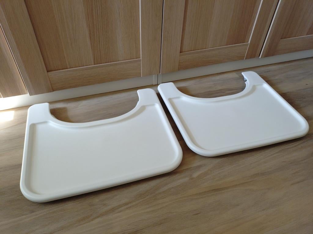 2x Stokke Steps Eetblad, Kinderen en Baby's, Kinderstoelen, Ophalen of Verzenden, Gebruikt, Meegroeistoel, Afneembaar eetblad