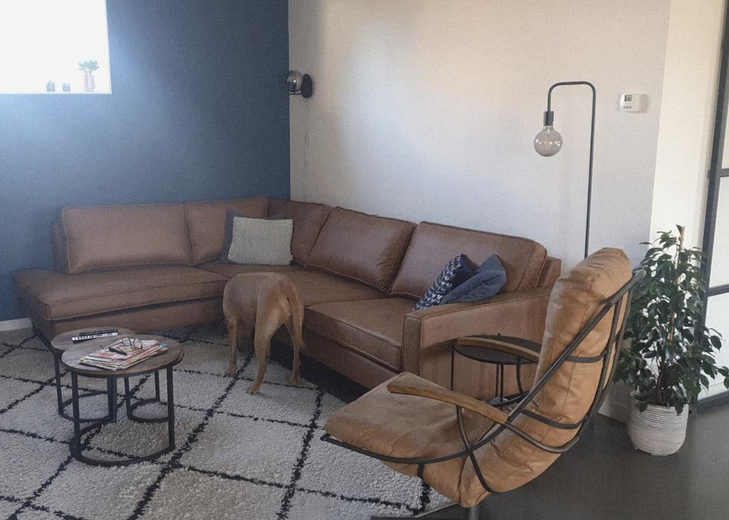 Mooie hoekbank MOET SNEL WEG, Overige materialen, Gebruikt, Hoekbank, Ophalen of Verzenden