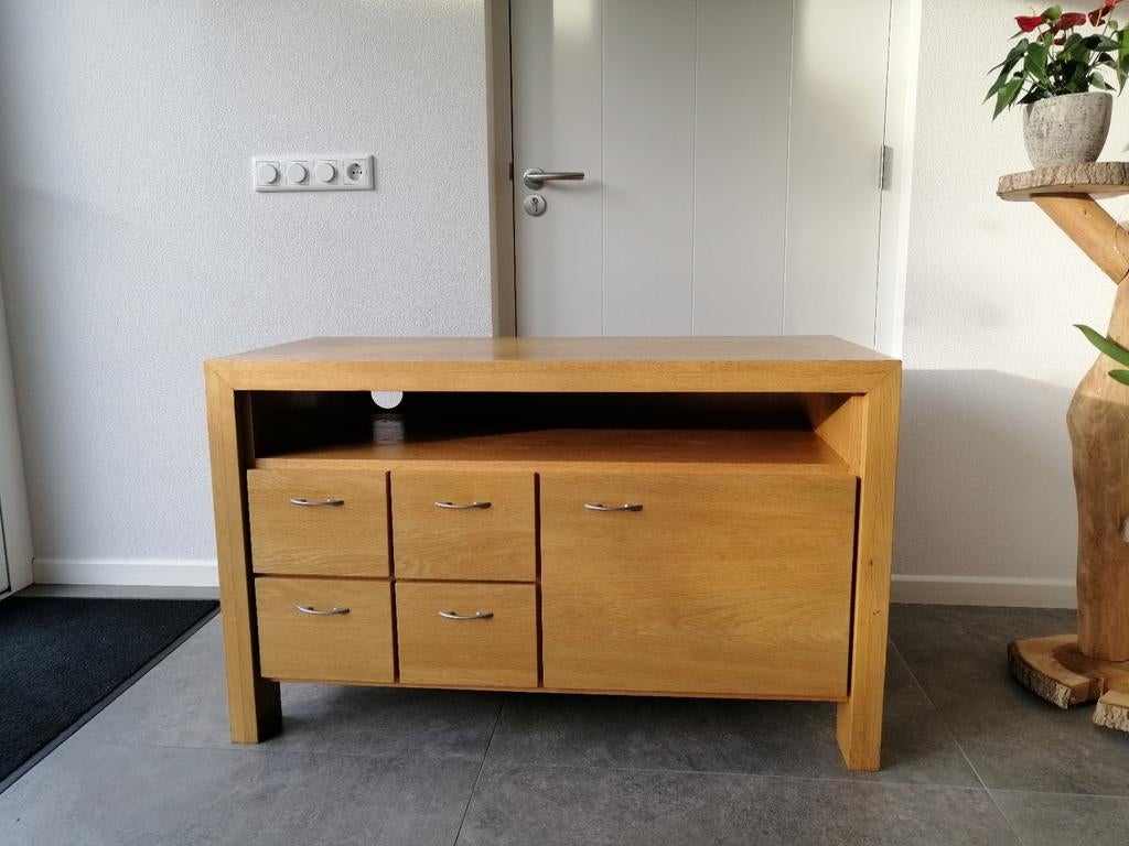 Tv/audio meubel/kast en salontafel, Ophalen, Gebruikt, 50 tot 100 cm, Minder dan 100 cm