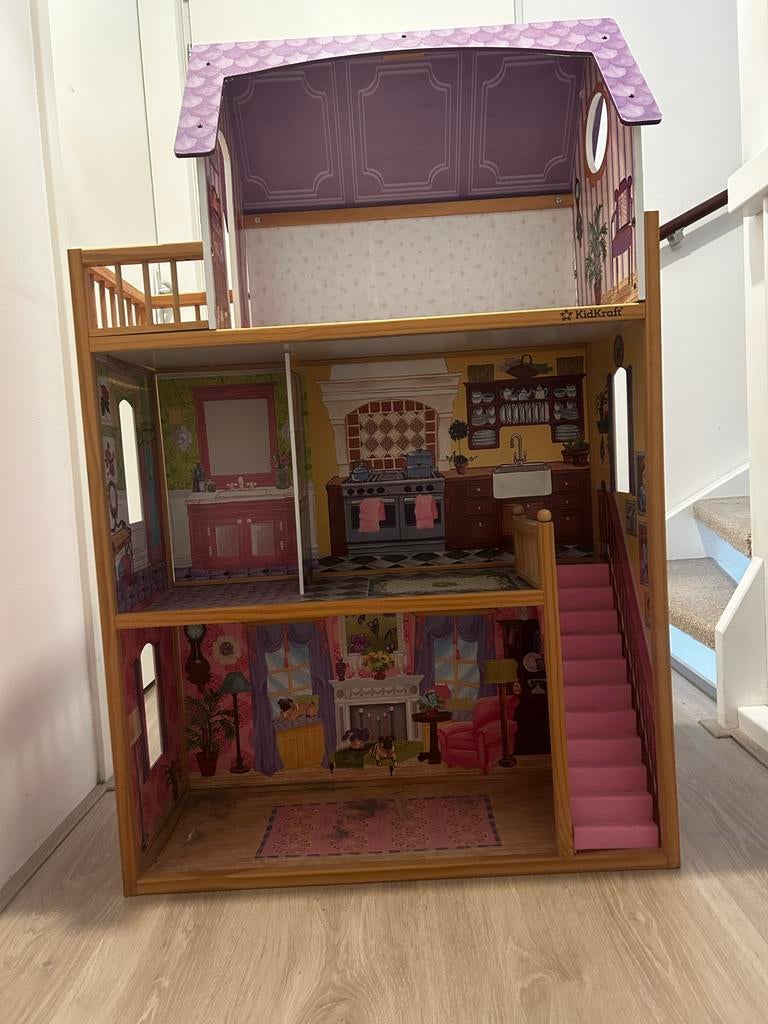 KidKraft poppenhuis, Ophalen, Gebruikt, Poppenhuis