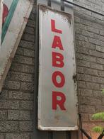 Labor bieres emaille reclamebord 1947, Verzamelen, Ophalen, Gebruikt, Reclamebord