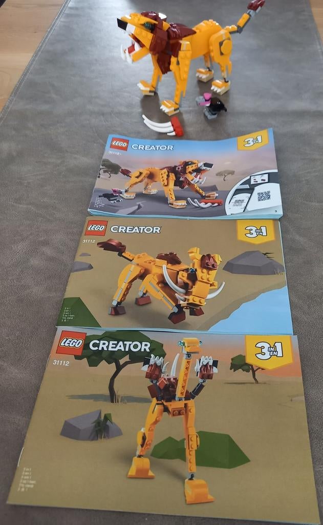 LEGO Creator 31112 Wilde Leeuw - Compleet & Gedemonteerd, Ophalen of Verzenden, Zo goed als nieuw, Complete set, Lego