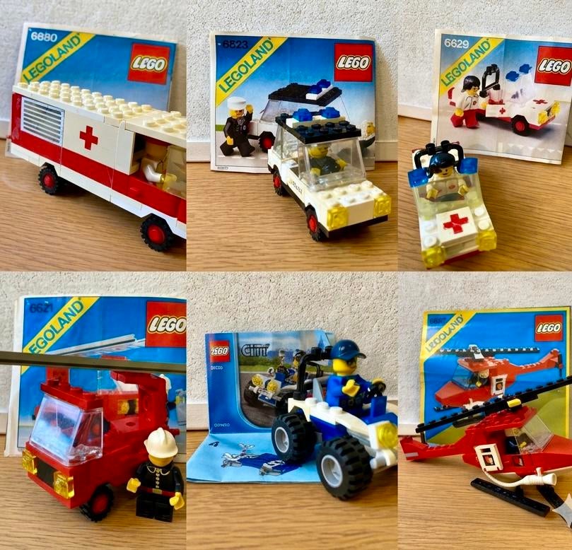 LEGO Legoland Bundle - 6 Klassieke Hulpdiensten, Geen, Lego, Onbekend, Ophalen of Verzenden