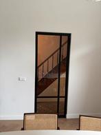 Binnen stalen deur zwart taatsdeur met kozijn opdekdeur, Ophalen of Verzenden, Zo goed als nieuw