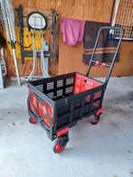 2-in-1 Transportwagen: Duwkar & Steekwagen, Ophalen of Verzenden, Gebruikt