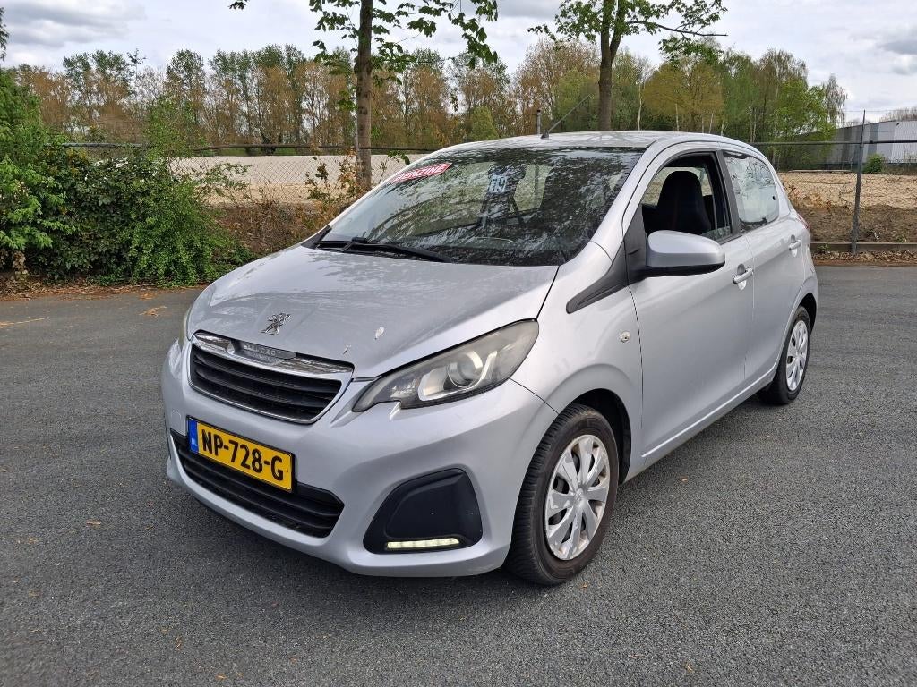 Peugeot 108 1.0 12V E-vti 51KW 5DR 2014 Grijs GEWOON KOOPJE, Auto's, Voorwielaandrijving, Stof, Sound system, 4 stoelen