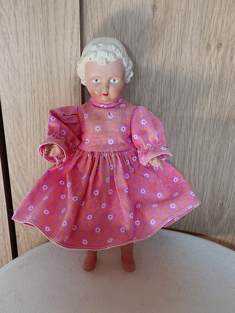 Heel oud popje (jaren '50), Verzamelen, Poppen, Ophalen of Verzenden, Gebruikt, Pop