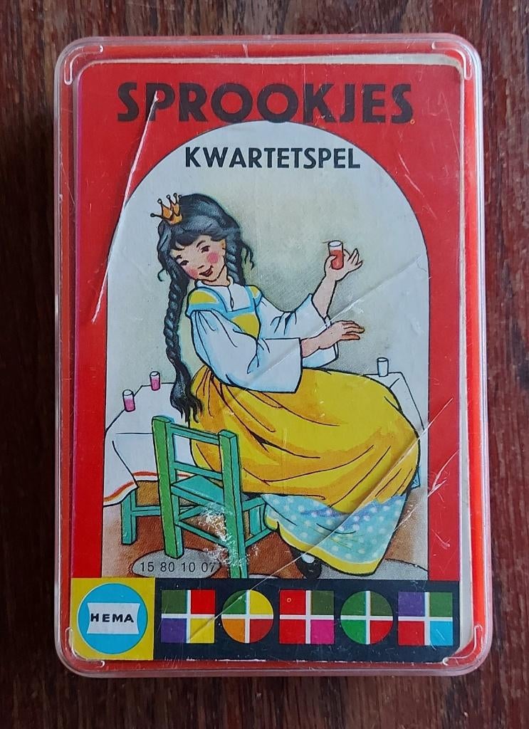 Vintage Retro 4 kwartetten sprookjes, Verzamelen, Speelkaarten, Jokers en Kwartetten, Ophalen of Verzenden, Gebruikt, Kwartet(ten)