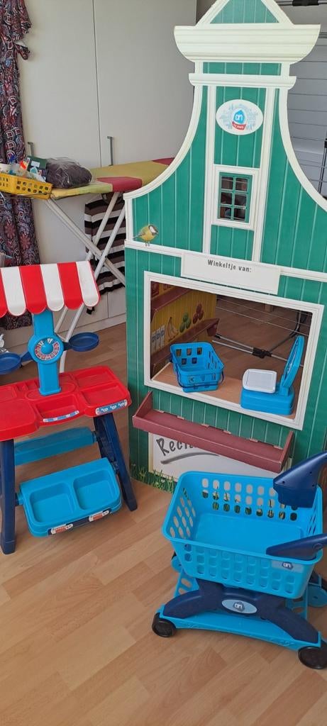 Albert Heijn speelwinkel/speelgoedwinkel/winkelwagen/mini's, Ophalen, Gebruikt, Jongen of Meisje