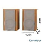 HITACHI Stereo Luidsprekerset 4 inch 2-weg 2x 30 Watt, Overige merken, ., Nieuw, Ophalen of Verzenden