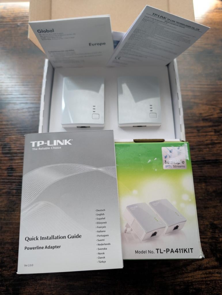 TP-Link TL-PA411KIT Powerline Adapter Kit, Ophalen of Verzenden, Zo goed als nieuw, TP-Link