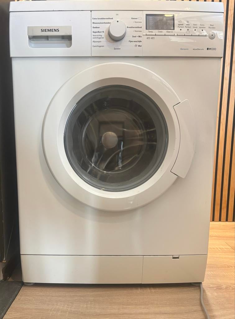 Siemens iQ300 Wasmachine – Betrouwbaar & Energiezuinig, Ophalen, Gebruikt, Voorlader, Kort programma