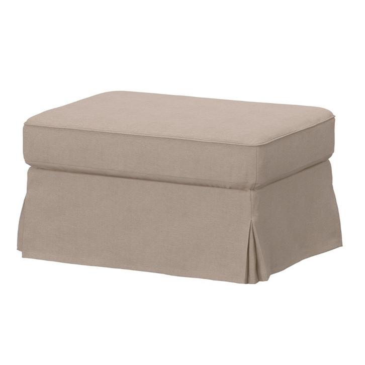 IKEA EKTORP voetenbank met bergruimte, Huis en Inrichting, Banken | Voetenbanken en Poefen, Ophalen, Gebruikt, 75 tot 100 cm, Stof