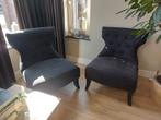 Twee Rofra Home fauteuils, antracietgrijs, Ophalen, Gebruikt, Minder dan 75 cm, Stof