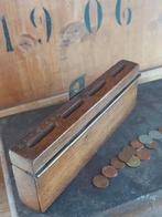 Antieke 4 vaks houten collectebus collecte bak kerk,armen,s, Antiek en Kunst, Ophalen of Verzenden