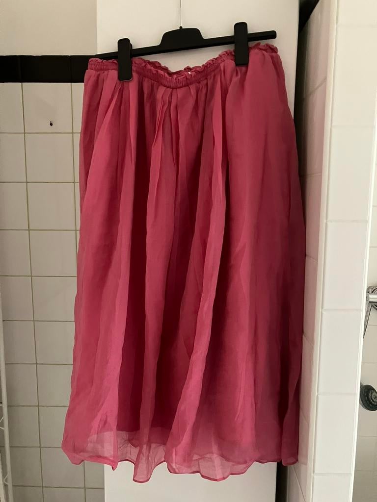 Zachtroze rok H&M mt L, Kleding | Dames, Rokken, Maat 38/40 (M), Zwart, Ophalen of Verzenden, Zo goed als nieuw