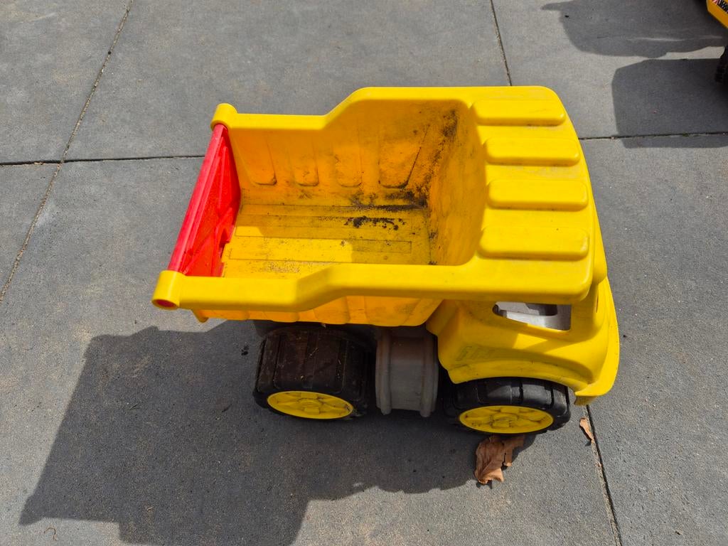 Grote gele speelgoedkiepwagen voor buiten, Ophalen of Verzenden, Gebruikt