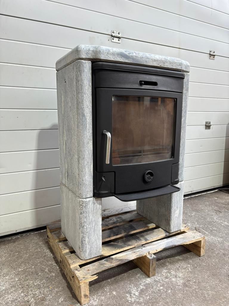 Scan Andersen speksteenkachel houtkachel, Ophalen, Zo goed als nieuw, Hout, Houtkachel