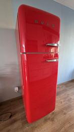 Rode Smeg koel / vriescombinatiekast, Ophalen, 200 liter of meer, Met aparte vriezer, 160 cm of meer