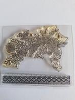 Clearstamps bloemen en kant - gebruikt, Ophalen of Verzenden, Gebruikt, Clearstamp