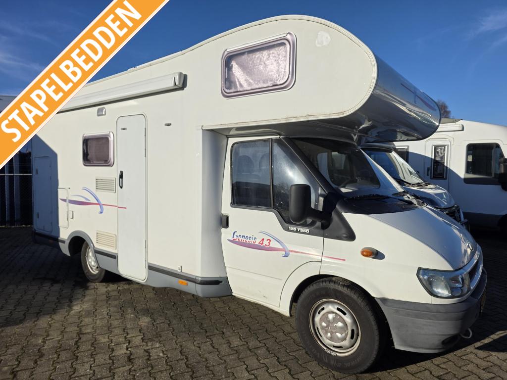 Challenger Genesis 43 6 persoons met stapelbed Euro4 2005, Caravans en Kamperen, Campers, Bedrijf, tot en met 6, Alkoof, Challenger