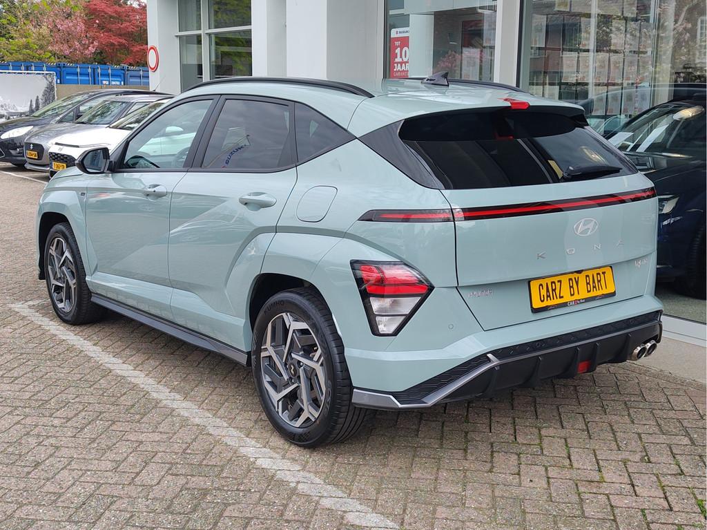 Hyundai KONA 1.6 GDI HEV N LINE AUTOMAAT Keyless | Dodehoeks, 12 maanden, Gebruikt, Zwart, Bedrijf