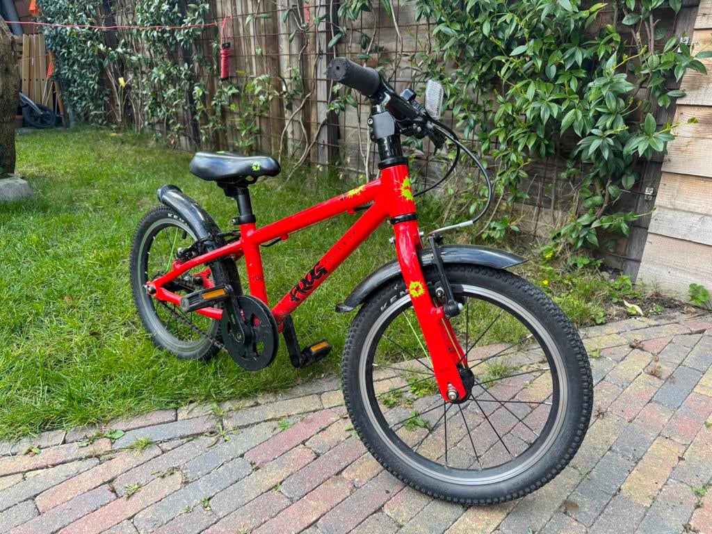 Frog 44 kinderfiets 16 inch – rood, Ophalen, Gebruikt, 16 tot 20 inch